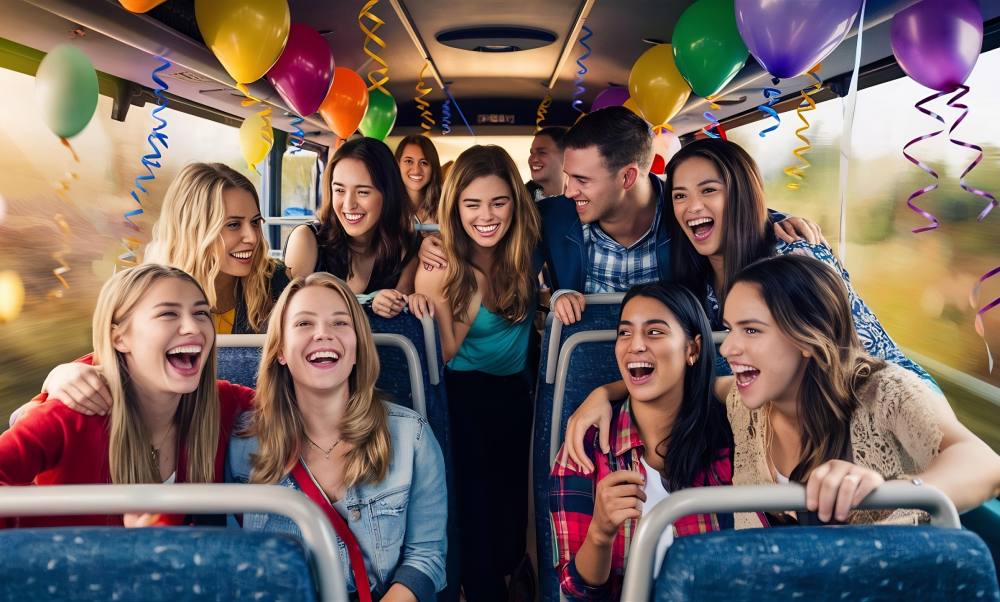 Birthday party bus rental 