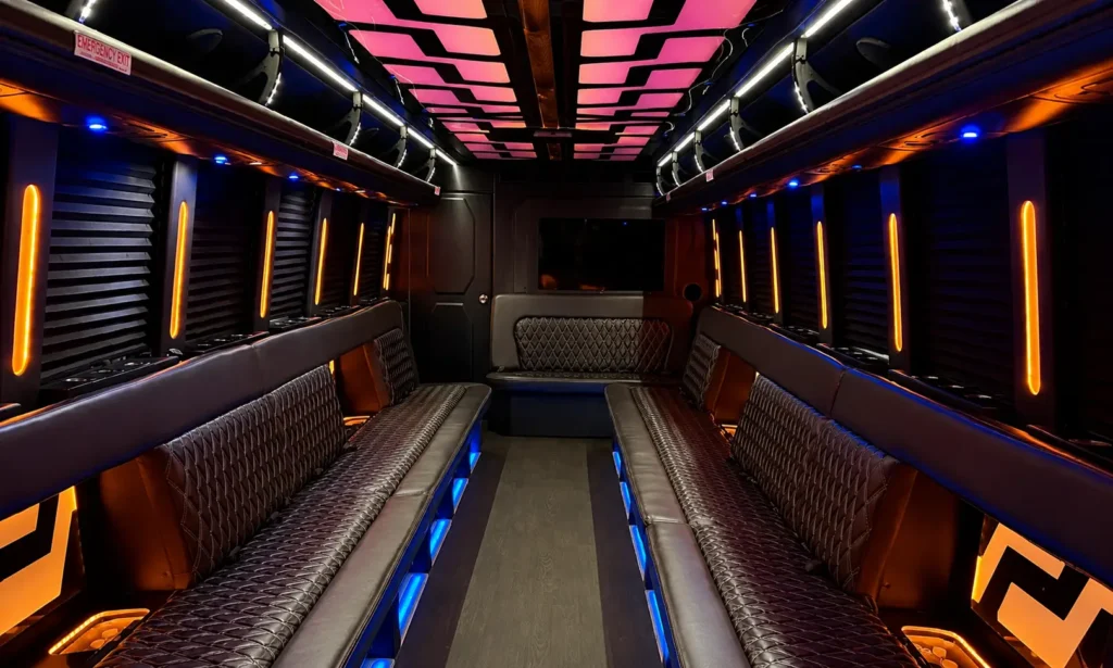38-Passenger Limo Party Bus